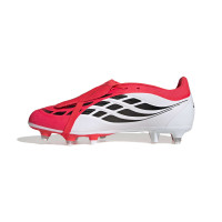 adidas Predator League FT IJzeren-Nop Voetbalschoenen (SG) Rood Wit Zwart