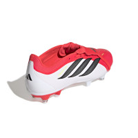 adidas Predator League FT IJzeren-Nop Voetbalschoenen (SG) Rood Wit Zwart