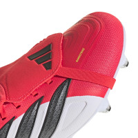 adidas Predator League FT IJzeren-Nop Voetbalschoenen (SG) Rood Wit Zwart