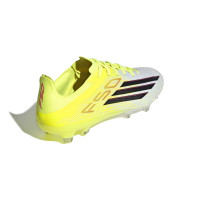 adidas F50 Pro Gras Voetbalschoenen (FG) Neongeel Zwart Rood