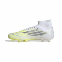 adidas F50 Sparkfusion Pro Gras / Kunstgras Voetbalschoenen (MG) Dames Wit Grijs Neongeel