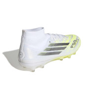 adidas F50 Sparkfusion Pro Gras / Kunstgras Voetbalschoenen (MG) Dames Wit Grijs Neongeel