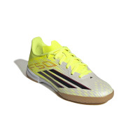 adidas F50 League Indoor Football Boots (IN) Kids Neon Yellow Black Red