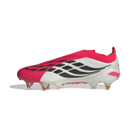 adidas Predator Elite Veterloze IJzeren-Nop Voetbalschoenen (SG) Rood Wit Zwart Geel