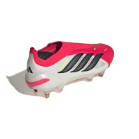 adidas Predator Elite Veterloze IJzeren-Nop Voetbalschoenen (SG) Rood Wit Zwart Geel