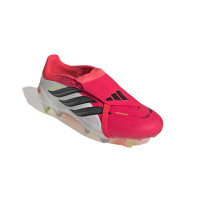 adidas Predator Pro FT Gras Voetbalschoenen (FG) Rood Wit Zwart