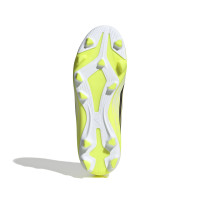 adidas F50 Club Grass/Artificial Grass Football Boots (MG) Kids Neon Yellow Black Red