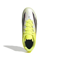 adidas F50 Club Grass/Artificial Grass Football Boots (MG) Kids Neon Yellow Black Red