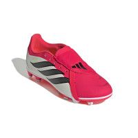 adidas Predator Club FT Gras / Kunstgras Voetbalschoenen (MG) Kids Rood Wit Zwart
