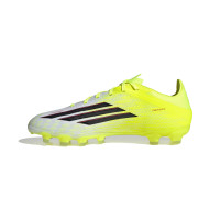 adidas F50 Pro Gras / Kunstgras Voetbalschoenen (MG) Neongeel Zwart Rood