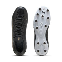 PUMA King 20 Pro Gras / Kunstgras Voetbalschoenen (MG) Zwart Wit Goud