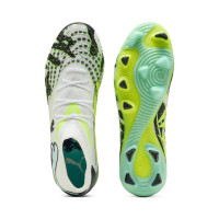 PUMA Future 9 Match Creativity Gras / Kunstgras Voetbalschoenen (MG) Wit Groen Zwart