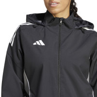 adidas Tiro 25 Competition Allweather Jacket Dames Zwart Grijs
