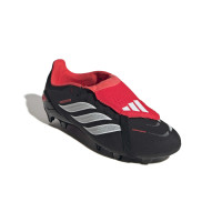 adidas Predator Elite FT Gras Voetbalschoenen (FG) Kids Zwart Wit Rood
