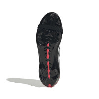 adidas Predator Elite FT Gras Football Boots (FG) Kids Black White Red
