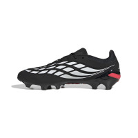 adidas Predator League Gras Voetbalschoenen (FG) Zwart Wit Rood