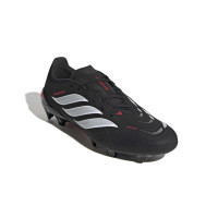 adidas Predator League Gras Voetbalschoenen (FG) Zwart Wit Rood