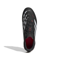 adidas Predator League Gras Voetbalschoenen (FG) Zwart Wit Rood