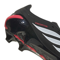adidas Predator League Gras Voetbalschoenen (FG) Zwart Wit Rood