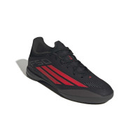 adidas F50 League Zaalvoetbalschoenen (IN) Zwart Rood Donkergrijs