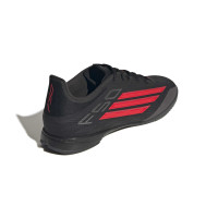 adidas F50 League Zaalvoetbalschoenen (IN) Zwart Rood Donkergrijs