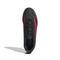 adidas F50 League Zaalvoetbalschoenen (IN) Zwart Rood Donkergrijs