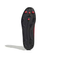 adidas F50 League Grass/Artificial Grass Football Boots (MG) Black Red Dark Grey
