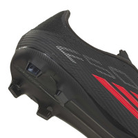 adidas F50 League Grass/Artificial Grass Football Boots (MG) Black Red Dark Grey