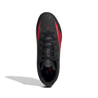 adidas F50 League Grass/Artificial Grass Football Boots (MG) Kids Black Red Dark Grey