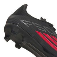 adidas F50 League Grass/Artificial Grass Football Boots (MG) Kids Black Red Dark Grey
