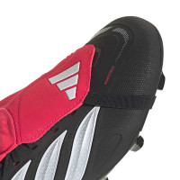 adidas Predator League FT Gras Football Boots (FG) Black White Red