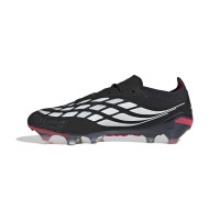 adidas Predator Elite Gras Voetbalschoenen (FG) Zwart Wit Rood