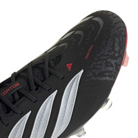 adidas Predator Elite Gras Voetbalschoenen (FG) Zwart Wit Rood