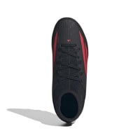 adidas F50 Club Mid Gras/Football Boots (MG) Kids Black Red Dark Grey