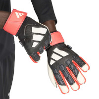 adidas Predator Match Fingersave Keepershandschoenen Zwart Wit Rood