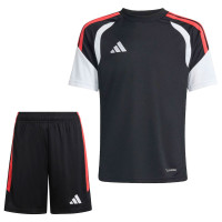 adidas Tiro 26 League Kids Football Kit Black Red