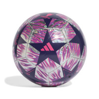 adidas UEFA Champions League Training Foil Final Ballon de Foot Taille 5 2025-2026 Argenté Mauve Rose