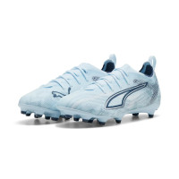 PUMA Ultra 6 Pro Grass/Artificial Grass Football Boots (MG) Kids Light Blue Blue White