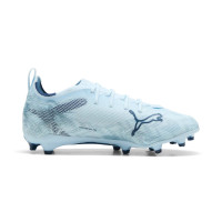 PUMA Ultra 6 Pro Grass/Artificial Grass Football Boots (MG) Kids Light Blue Blue White