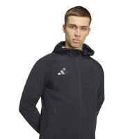 adidas Real Madrid Tiro Travel Trainingsjack Zwart