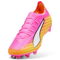 PUMA Ultra 6 Match Gras / Kunstgras Voetbalschoenen (MG) Felroze Blauw Geel