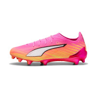 PUMA Ultra 6 Ultimate Gras Voetbalschoenen (FG) Felroze Blauw Geel