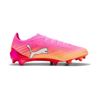 PUMA Ultra 6 Ultimate Gras Voetbalschoenen (FG) Felroze Blauw Geel