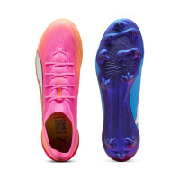 PUMA Ultra 6 Ultimate Gras Voetbalschoenen (FG) Felroze Blauw Geel