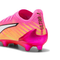 PUMA Ultra 6 Ultimate Gras Voetbalschoenen (FG) Felroze Blauw Geel