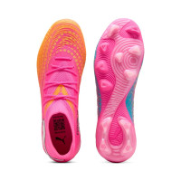 PUMA Future 9 Match Grass/Artificial Grass Football Boots (MG) Hot Pink Blue Yellow