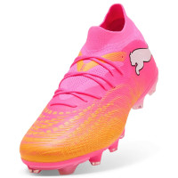 PUMA Future 9 Match Grass/Artificial Grass Football Boots (MG) Hot Pink Blue Yellow