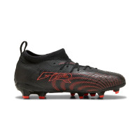 PUMA Future 9 Match Grass/Artificial Grass Football Boots (MG) Kids Black Red