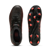 PUMA Future 9 Match Grass/Artificial Grass Football Boots (MG) Kids Black Red