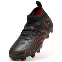 PUMA Future 9 Match Grass/Artificial Grass Football Boots (MG) Kids Black Red
